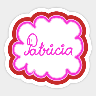 Patricia. Female name. Sticker